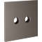 VLS001614 Накладка для розетки телевизионной оконечной TV+SAT (Телевизионный + Спутниковый) коричневого цвета VOLTUM S70 (купучино)