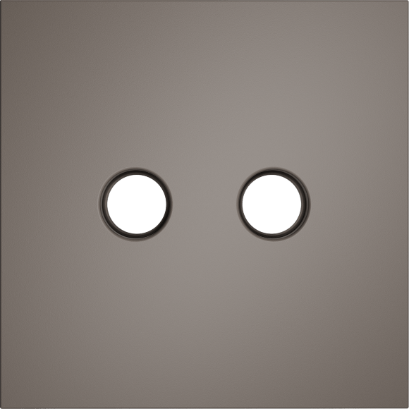 VLS001614 Накладка для розетки телевизионной оконечной TV+SAT (Телевизионный + Спутниковый) коричневого цвета VOLTUM S70 (купучино)