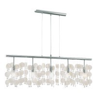 90819 EGLO VITORIA Люстра потолочная с пятью лампами E14, 200Вт, IP20, металл, хрусталь