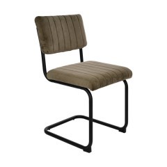 424944 MASANTOL Стул металл черный, полиэстер зеленый, L490, B550, H825