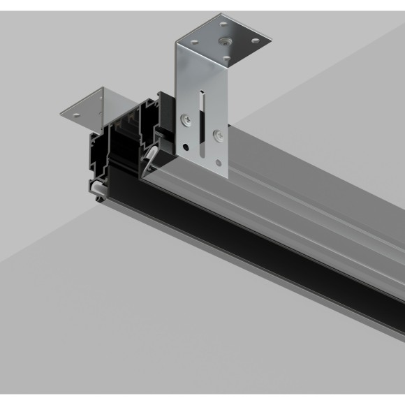 Магнитный шинопровод 3м для гарпунных натяжных потолков Smart 220V Denkirs TR2023-BK