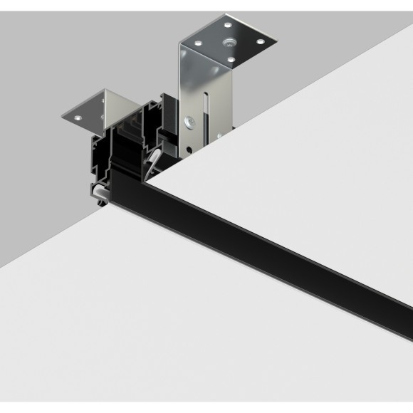 Магнитный шинопровод 3м для гарпунных натяжных потолков Smart 220V Denkirs TR2023-BK