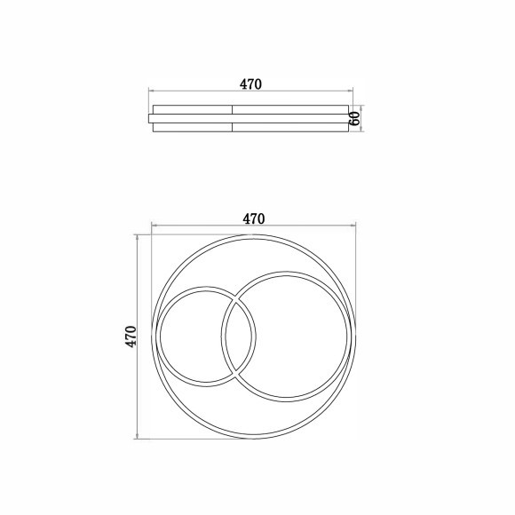 Потолочный белый светодиодный светильник управляемый пультом (без пам настроек) 70Вт 4600лм 3000-6000К Freya Tucene FR10029CL-L70W