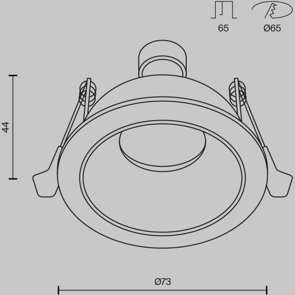 Встраиваемый светильник Maytoni Share IP54 220V 10W GU10 DL126-GU10-W Встраиваемый светильник Maytoni Share IP54 220V 10W GU10 DL126-GU10-W
