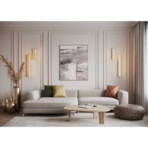 Настенный светодиодный светильник (бра) с алебастровым плафоном LED 13W RA90 250лм 3000К Maytoni Albatre MOD366WL-L14BS3K