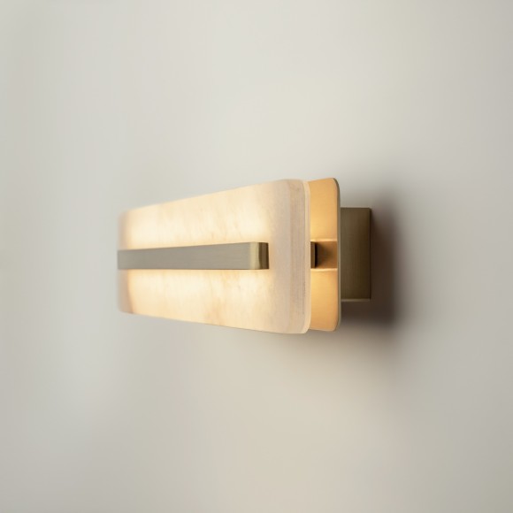 Настенный светодиодный светильник (бра) с алебастровым плафоном LED 13W RA90 250лм 3000К Maytoni Albatre MOD366WL-L14BS3K