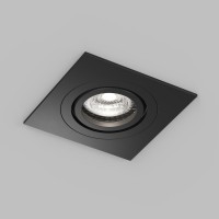 DK2111-BK Встраиваемый влагозащищённый светильник HYDRO, IP44, до 15 Вт LED, GU10, алюминий, чёрный