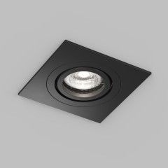 DK2111-BK Встраиваемый влагозащищённый светильник HYDRO, IP44, до 15 Вт LED, GU10, алюминий, чёрный