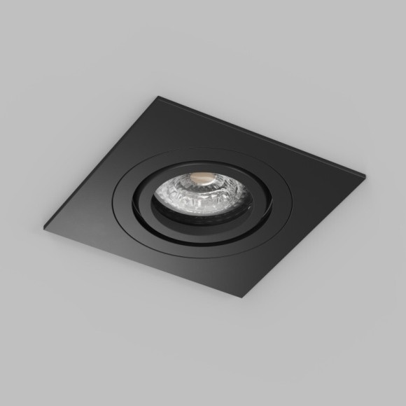 DK2111-BK Встраиваемый влагозащищённый светильник HYDRO, IP44, до 15 Вт LED, GU10, алюминий, чёрный