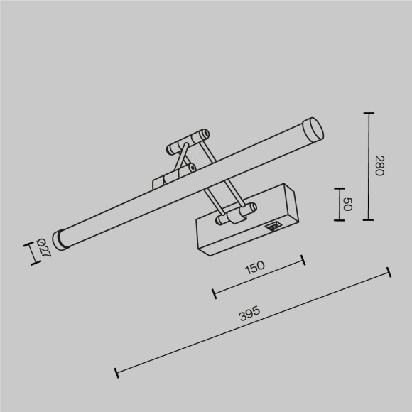 Подсветка Maytoni Luster LED 2700K Ra80 Lm900 MIR268WL-L3W3K Подсветка Maytoni Luster LED 2700K Ra80 Lm900 MIR268WL-L3W3K