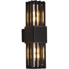 SL9018.401.02 Светильник уличный настенный квадратный антивандальный с защитой плафона в виде решетки с 2 лампами ST-Luce E27 15W IRUM SL9018.401.02 Светильник уличный настенный квадратный антивандальный с защитой плафона в виде решетки с 2 лампами ST-Luce E27 15W IRUM