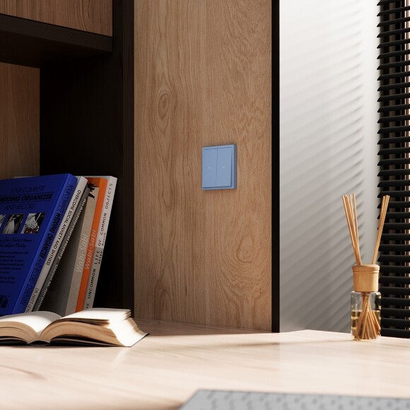 VLS002515 Клавиши для механизма управления жалюзи звонкового типа синего джинсового цвета VOLTUM S70 (деним)