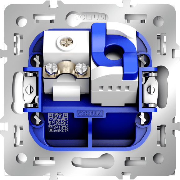 VLS060701 Розетка компьютерная RJ45 и ТV Телевизионная оконечная для антренных кабелей RG6 или РК 75-4,8-31. Патчкорд категории 6Е (для проводов CAT5-CAT6 до 10 Гбит/сек) белого глянцевого цвета VOLTUM S70 (белый глянцевый)