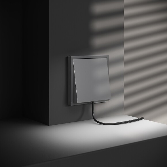 VLS080205 Вывод для кабеля диаметром до 7 мм стального цвета VOLTUM S70 (сталь)