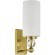 SL2003.301.01 Светильник настенный ST-Luce латунь/белый E27 1*40W AURORA