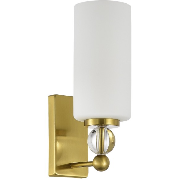 SL2003.301.01 Светильник настенный ST-Luce латунь/белый E27 1*40W AURORA
