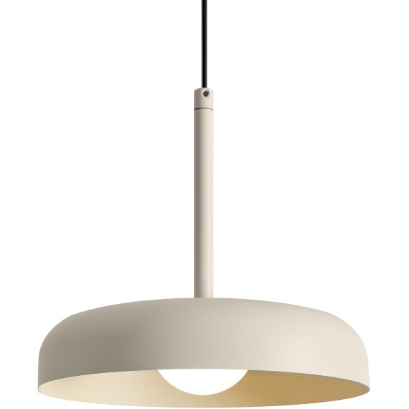 Freya Movement FR5602PL-L5W Светильник подвесной светодиодный, с фиксируемой высотой, бежевое основание, бежевый металлический плафон диаметром 18см, CCT перекл. цветовой температуры, 7Вт 2700;4000K 500Лм CRI80 120° IP20 220V