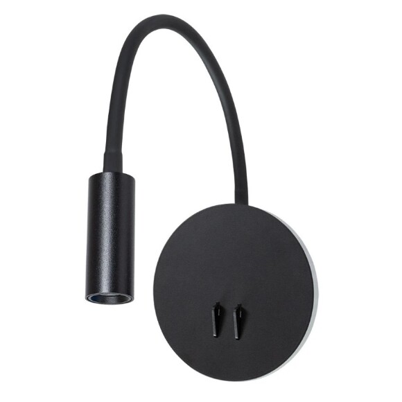 Спот светодиодный для чтения с выключателем Electra A8231AP-1BK Спот светодиодный для чтения с выключателем Electra A8231AP-1BK