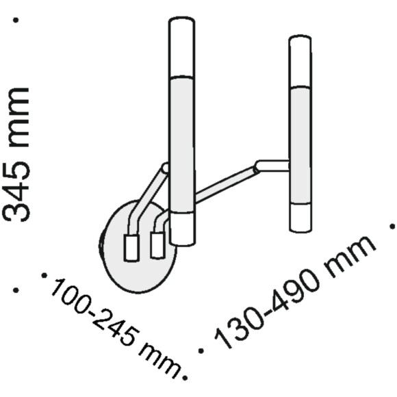 Настенный светильник (бра) Maytoni MOD620WL-04B Настенный светильник (бра) Maytoni MOD620WL-04B
