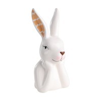 427942 Статуэтка Заяц SENDAYAN,L69,B65,H145,белый,розовый