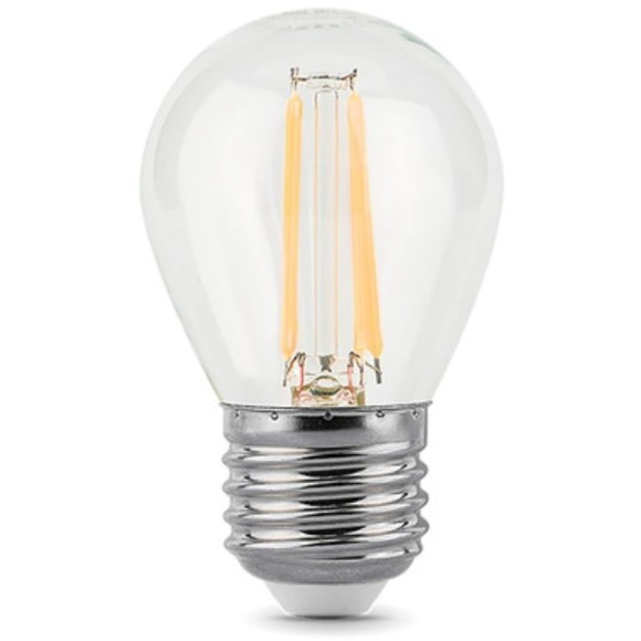 105802207 Лампа Gauss LED Filament Шар E27 7W 580lm 4100K 1/10/50