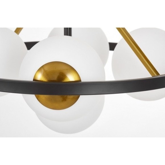 Потолочная люстра Donzano LDP 8034-5 BK+WT Потолочная люстра Donzano LDP 8034-5 BK+WT