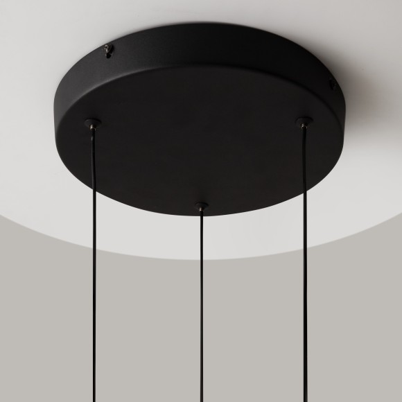 Подвесной светодиодный светильник с 3 перламутровыми плафонами LED 17Вт RA80 1600лм 3000К Maytoni Misterio MOD379PL-L17B3K