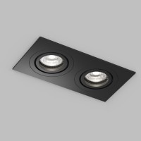 Встраиваемый влагозащищённый светильник HYDRO, IP44, 2?15 Вт LED макс., GU10, алюминий, чёрный