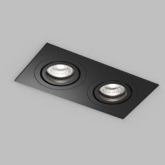 Встраиваемый влагозащищённый светильник HYDRO, IP44, 2?15 Вт LED макс., GU10, алюминий, чёрный