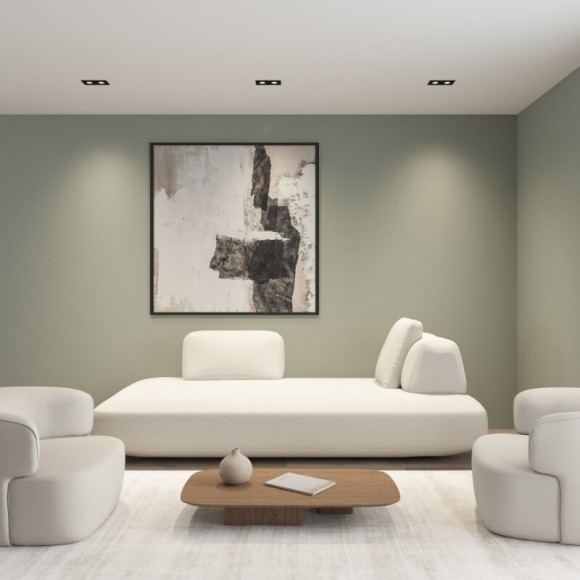 Встраиваемый влагозащищённый светильник HYDRO, IP44, 2?15 Вт LED макс., GU10, алюминий, чёрный