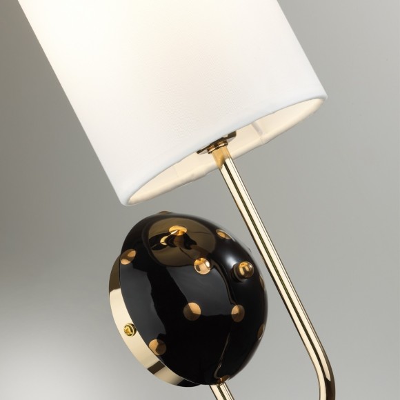 5424/1W MODERN ODL_EX24 золотой/черный/белый/металл/керамика/ткань Бра E14 1*40W POLLEN