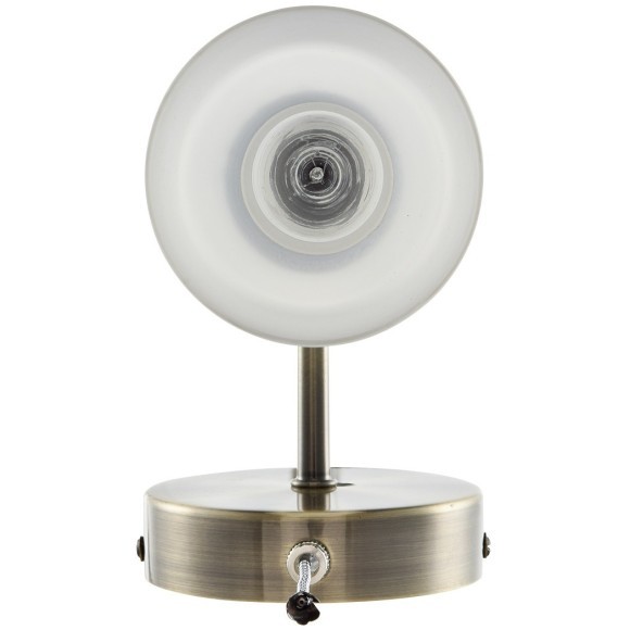 8100/1W COMFI LN25 бронза/белый металл/стекло Бра Е14 1*40W 220V MAVE