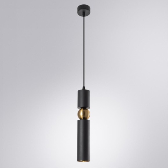 Подвесной светильник цилиндр Arte Lamp A3162SP-1BK RAN под лампу 1xGU10 50W