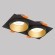 Светильник встраиваемый GU10 2x50W Черный/Матовое Золото IL.0029.0012-2-BMG