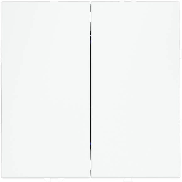 VLS020502 Перекрестный переключатель встраиваемый двухклавишный 10 ампер (2200 Ватт) белого матового цвета 10А (2200 Ватт) VOLTUM S70 (белый матовый)