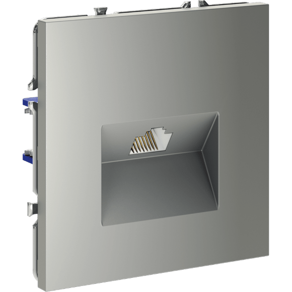 VLS060105 Розетка компьютерная RJ45 категории 6Е (для проводов CAT5-CAT6 до 10 Гбит/сек) стального цвета VOLTUM S70 (сталь)