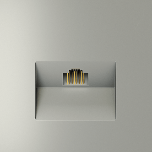 VLS060105 Розетка компьютерная RJ45 категории 6Е (для проводов CAT5-CAT6 до 10 Гбит/сек) стального цвета VOLTUM S70 (сталь)