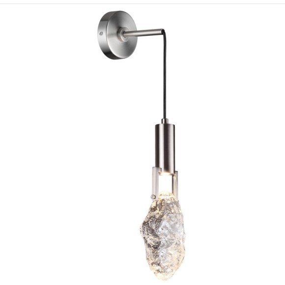 6696/5WL MIDCENT ODL24 Настенный светильник матовый никель/металл/стекло IP20 LED 5W 200Лм 3000K LIA