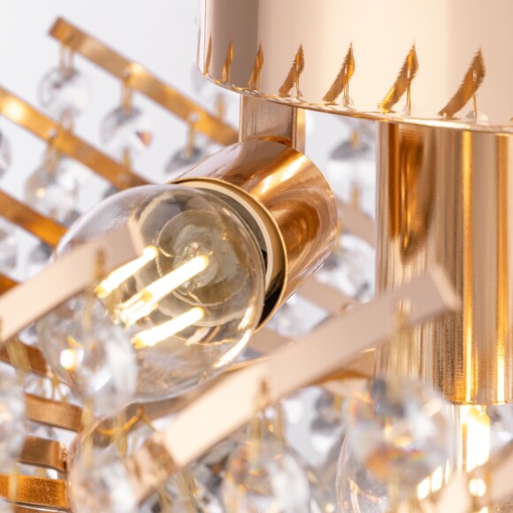 Люстра потолочная Maytoni Karolina DIA120-06-G E14 6 ламп, металл золото, хрусталь, классическая накладная люстра диаметром 41 см, Royal Classic Люстра потолочная Maytoni Karolina DIA120-06-G E14 6 ламп, металл золото, хрусталь, классическая накладная люстра диаметром 41 см, Royal Classic