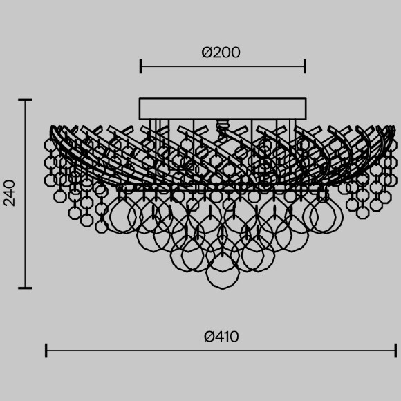 Люстра потолочная Maytoni Karolina DIA120-06-G E14 6 ламп, металл золото, хрусталь, классическая накладная люстра диаметром 41 см, Royal Classic Люстра потолочная Maytoni Karolina DIA120-06-G E14 6 ламп, металл золото, хрусталь, классическая накладная люстра диаметром 41 см, Royal Classic