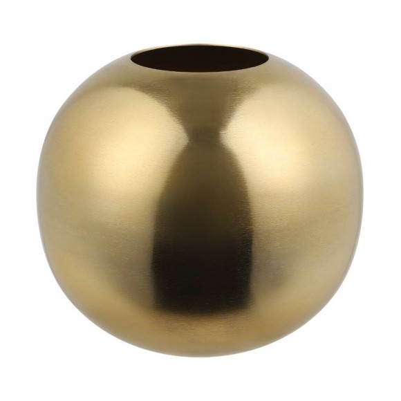 421048 ABUCAY Ваза декоративная алюминий матовая латунь H225, Ø250