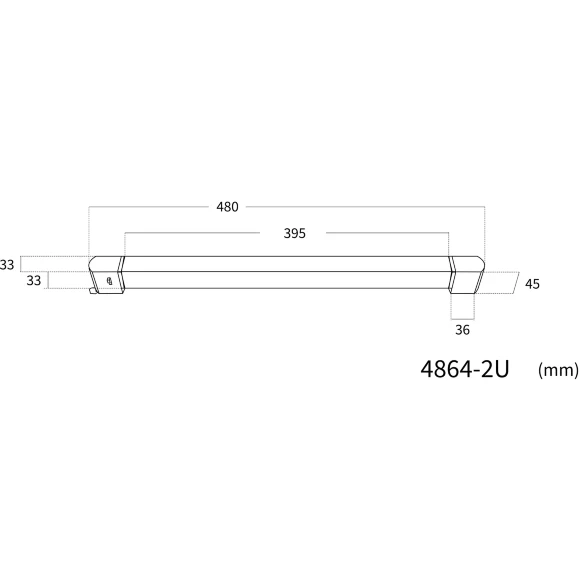 4864-2U Favourite Трековый линейный однофазный светильник с переключателем цветовой температуры на корпусе LEDx30W, 220V, 2100LM, 3000-6000K
