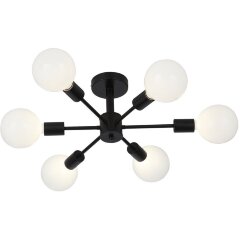 SL419.402.06 Светильник потолочный Черный E27 6*60W ANO