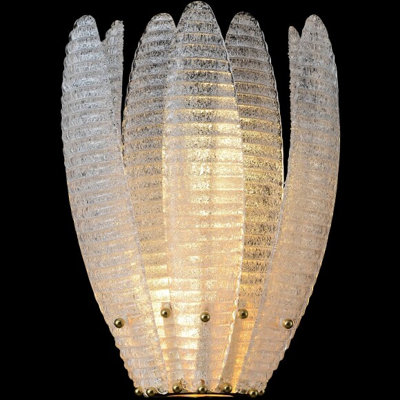 Crystal Lux Artichoke AP2 Gold 4150/402 Настенный современный дизайнерский светильник бра, основание золото металл, плафон стекло, лампы E14 2шт макс 40Вт IP20 220В