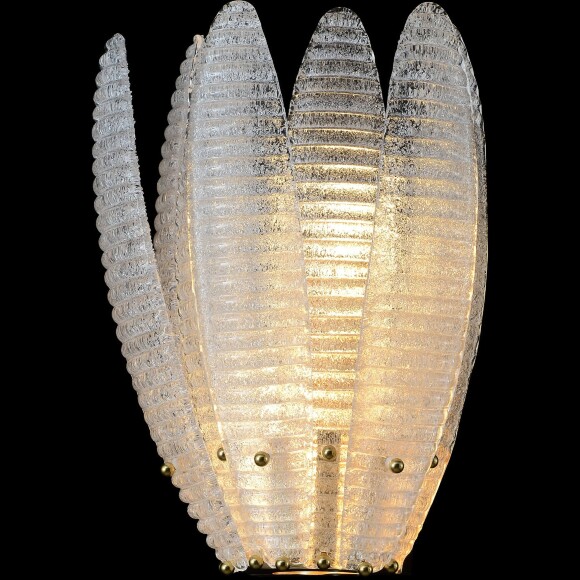 Crystal Lux Artichoke AP2 Gold 4150/402 Настенный современный дизайнерский светильник бра, основание золото металл, плафон стекло, лампы E14 2шт макс 40Вт IP20 220В