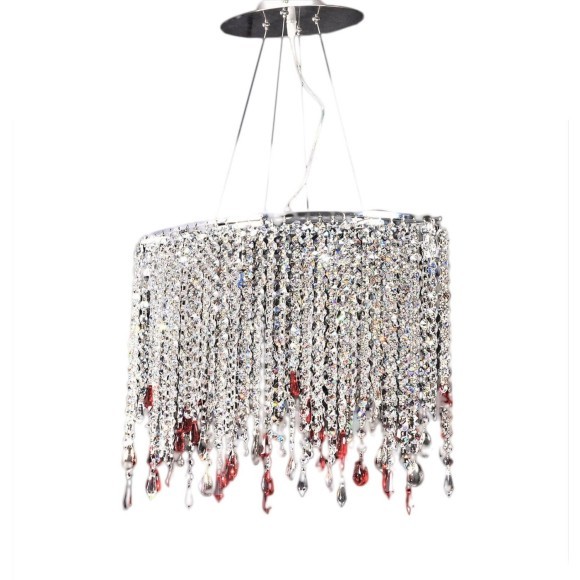 Хрустальная подвесная люстра Lumina Deco Aldonea LDP 7051-4 CHR