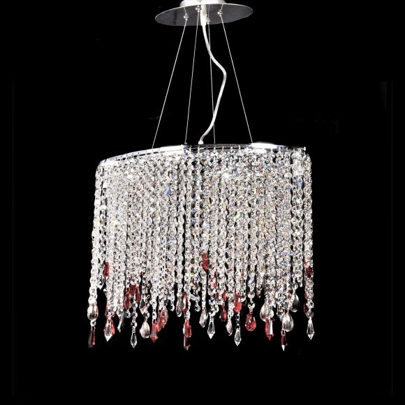 Хрустальная подвесная люстра Lumina Deco Aldonea LDP 7051-4 CHR