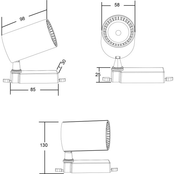 Однофазный двужильный светодиодный трековый светильник Maytoni Unity TR003-1-6W4K-M-W Vuoro 4000К 460Лм CRI90+ 36° 6Вт