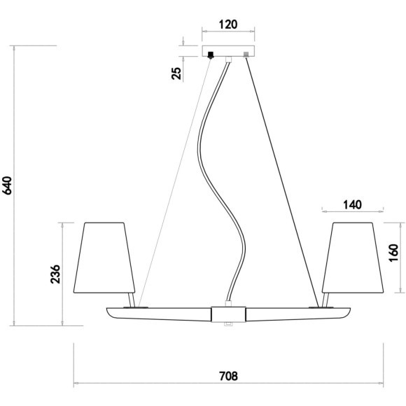Люстра подвесная Freya FR8019PL-06W Arellano под лампы 6xE14 40W