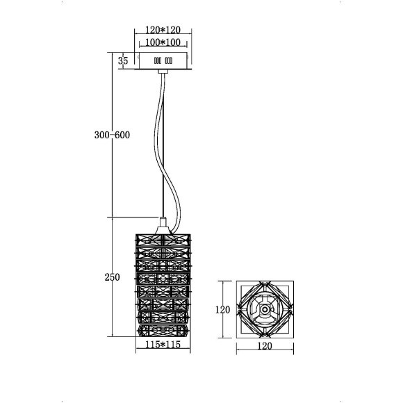 Подвесной светильник светодиодный Coil MOD124PL-L3CH3K Подвесной светильник светодиодный Coil MOD124PL-L3CH3K